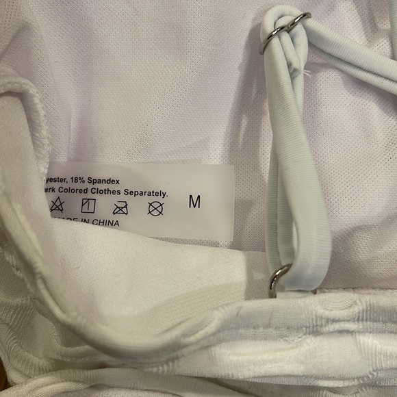 White high waist bikini NEVER WORN - Picture 4 of 5